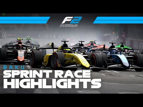F2 Sprint Race Highlights | 2025 Azerbaijan Grand Prix