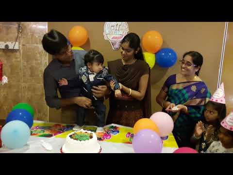 DHRUVA ARIGA'S 1st BIRTHDAY Cake Cutting.