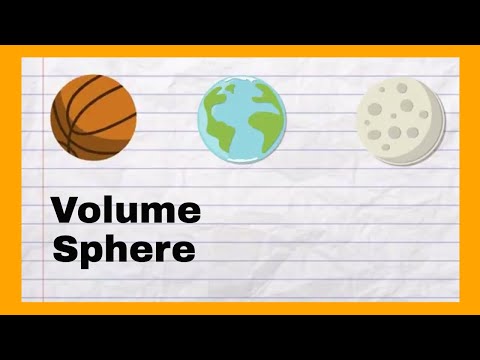 Volume of a sphere formula