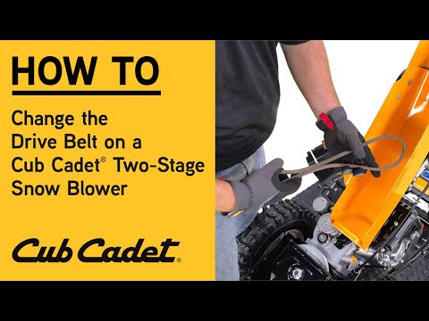 How to Change the Drive Belt on a Cub Cadet Two-Stage Snow Blower