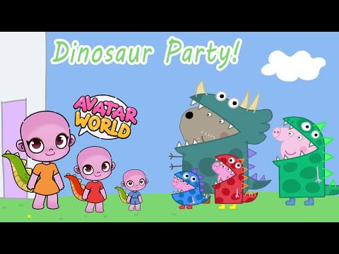 Peppa Pig in Avatar World | Dinosaur Party!