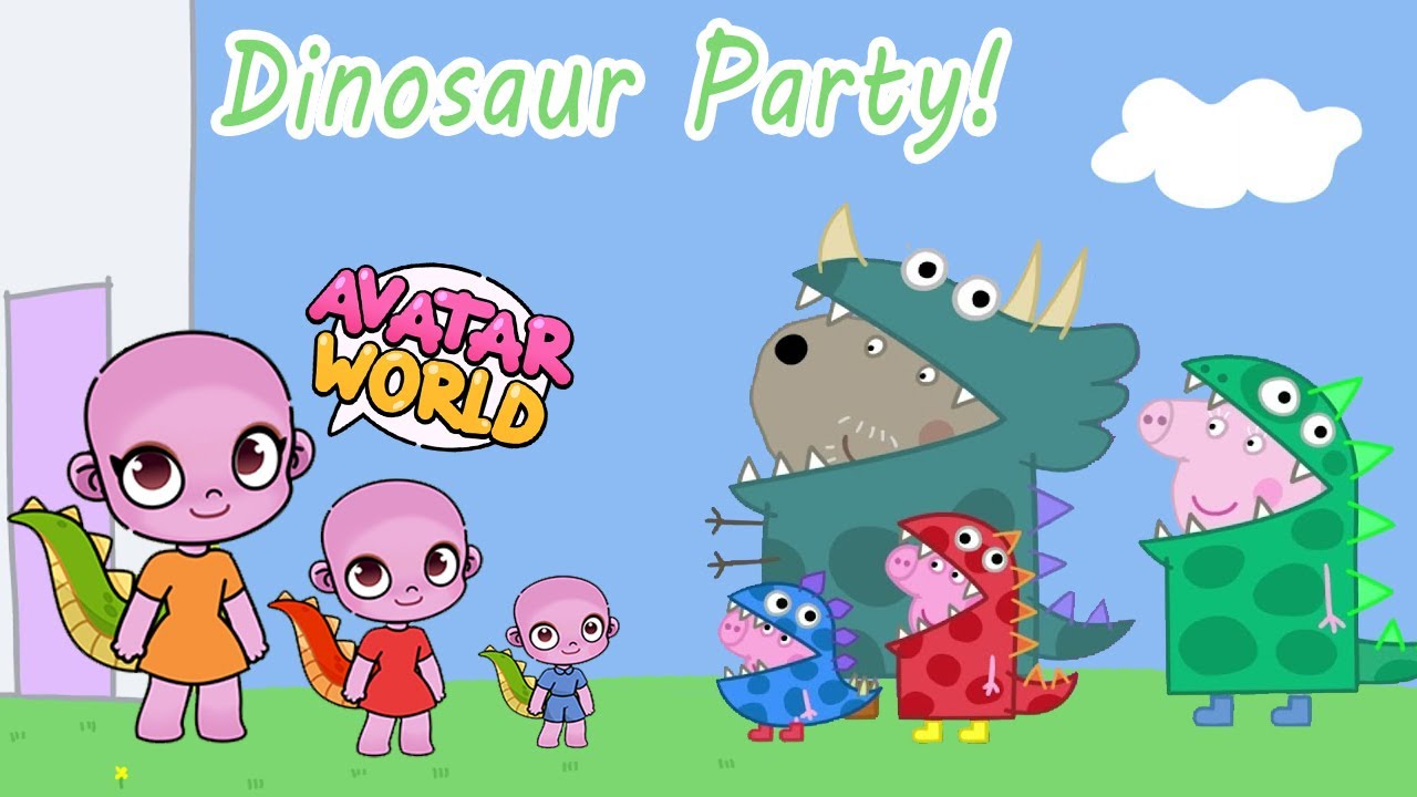Peppa Pig in Avatar World | Dinosaur Party!