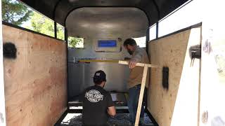 Sauna Trailer Step 15: Plasma Torching a Chimney Hole