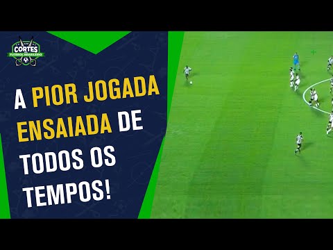 O SANTOS TENTOU ESSA COBRANÇA ENSAIADA, MAS DEU TUDO ERRADO!