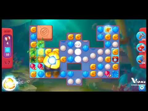 Fishdom. 9507 hard level no boosters and diamonds. 16 moves