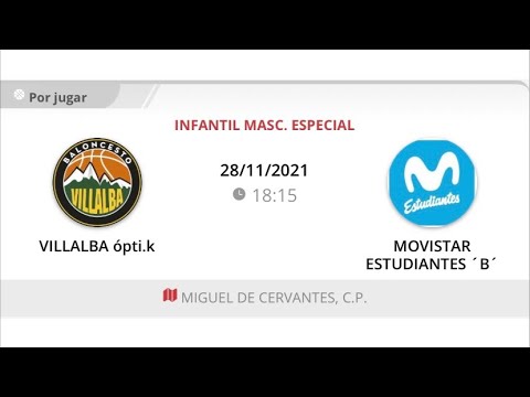 Infantil masc B VILLALBA OPTI.K - ESTUDIANTES