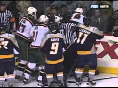 Derek Boogaard vs Jeremy Stevenson