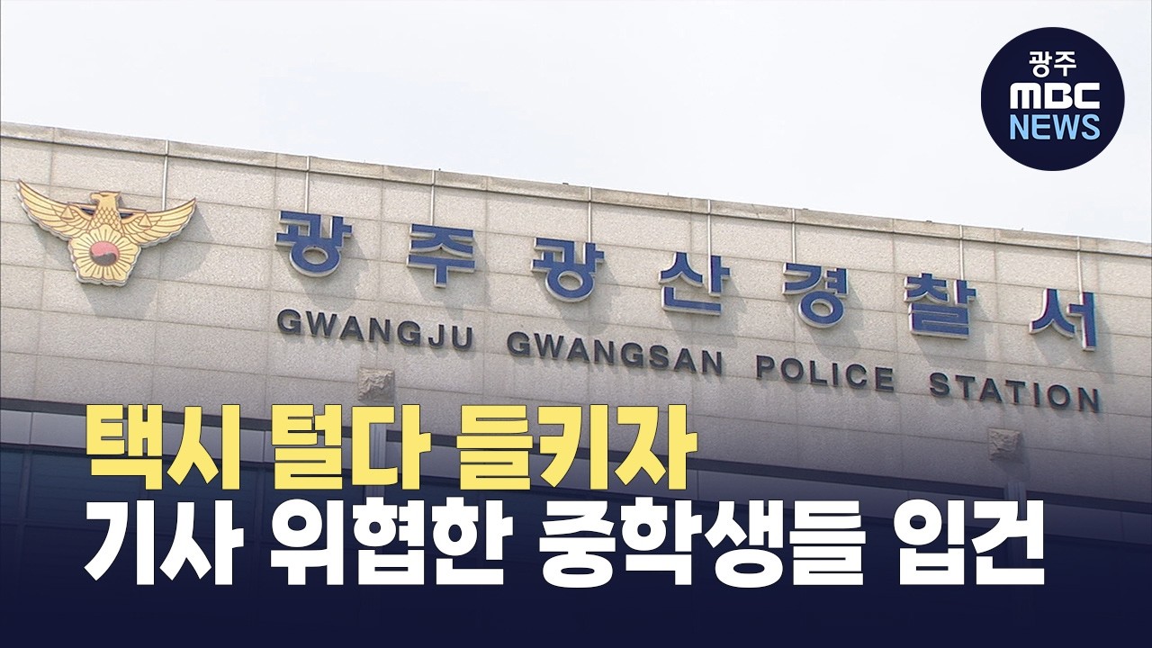 택시 털다 들키자 기사 위협한 중학생들 입건