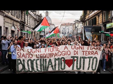 Generalstreik führt zu Protesten in Italien wegen Gaza-Krieg