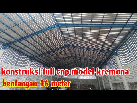 WAREHOUSE CONSTRUCTION FROM CNP IRON, KREMONA MODEL, 16 METER SPAN 🔴