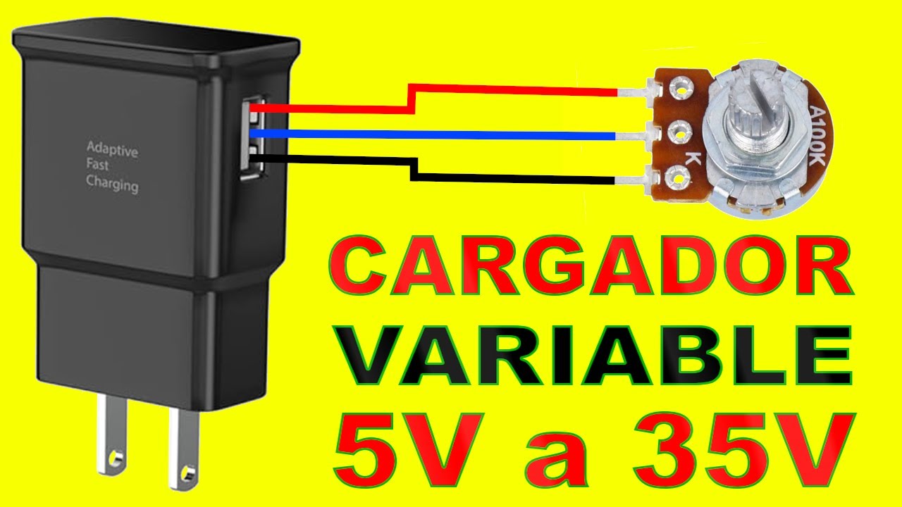 COMO CONVERTIR UN CARGADOR DE CELULAR DE 5V HASTA 35V VARIABLE!