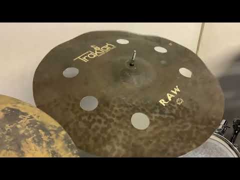 Trakian Raw Series 17" Crash, 20" Hollow Trash Crash 21" Hollow Trash Crash, 19" China Demo