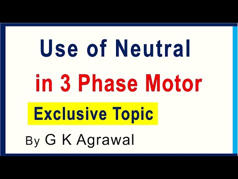 Use & Need of Neutral in 3 phase induction motor Video