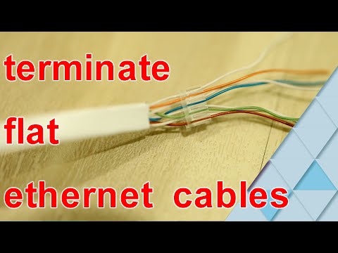 flat ethernet CAT6 cables. how to repair or terminate RJ45 easily