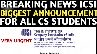 Breaking News | ICSI Biggest Announcement | FOR Foundation, Executive 