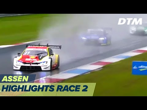 Maiden victory at wet race | Highlights Race 2 | DTM Assen 2020