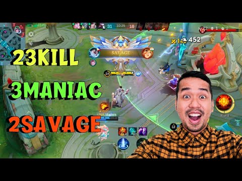 Granger 23 Kills DOMINATION with 2 Savage & 3 Maniac | MLBB Epic Granger Gameplay