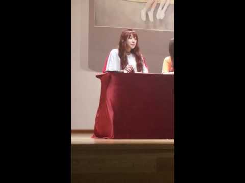 160710 Sonamoo fansign fancam 2 Sumin sexy pose