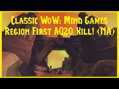 Classic WoW: Mind Games Region First AQ20 Kill! (NA)