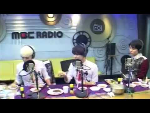 Taemin choking after eating a huge rice ball