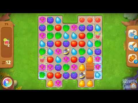 Gardenscapes Level 74 - No Boosters