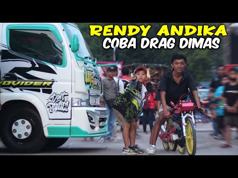 RENDI ANDIKA TRIES DIMAS' DRAG BIKE!! IS IT TIGHT?