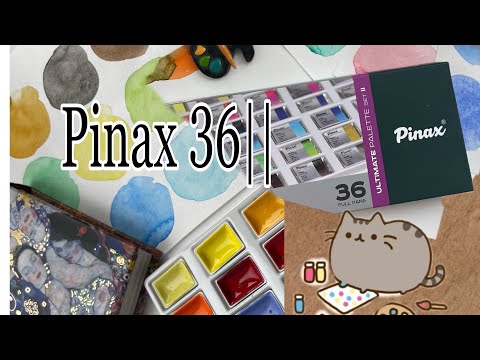 Новые художественные материалы Pinax  set 36 || 🎨🔥❤️🖌 #watercolor #художник