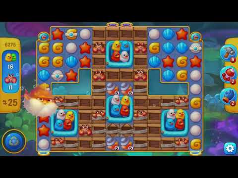 [FISHDOM Walkthrough] Level 6275 Super Hard (Qua màn - Fishdom)