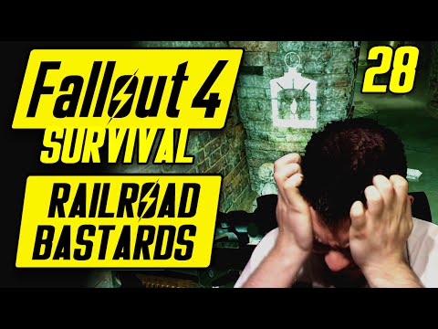 Fallout 4 Survival Playthrough - RAILROAD BASTARDS - Fallout 4 Survival Mode Gameplay #28
