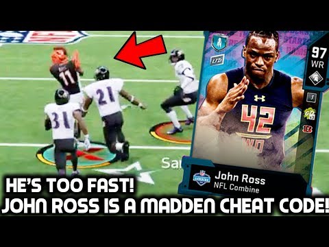 JOHN ROSS IS A MADDEN CHEAT CODE! HE'S TOO FAST! Madden 20 Ultimate Team