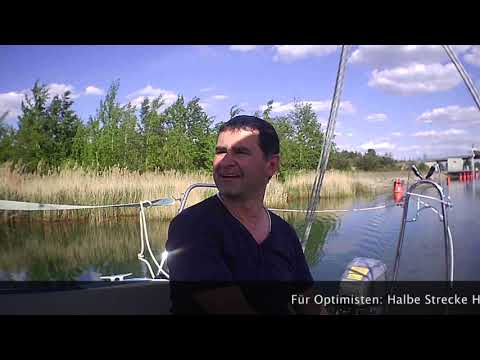 Fahrt zum Partwitzer See durch den Barbarakanal Jollensegeln Jantar 21