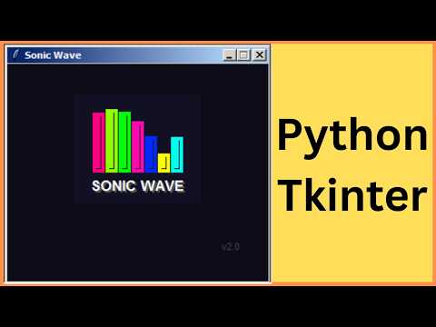 Python How To Create Sonic Wave Animation In Python Tkinter With Source Code