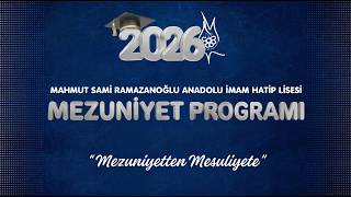 2025 & 2026 EĞİTİM ÖĞRETİM YILI MAHMUT SAMİ RAMAZANOĞLU ANADOLU İMAM H