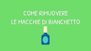 Come rimuovere le macchie di bianchetto dai vestiti #senzamacchia