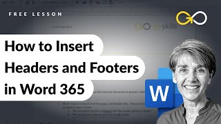 How to Insert Headers and Footers in Microsoft 365 | Microsoft Word 365 - Basic Course