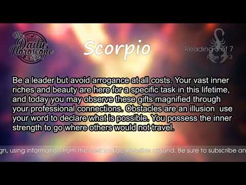 Scorpio's Daily Horoscope for Monday July 16th, 2018
