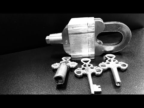 3 Key Brass Trick Lock