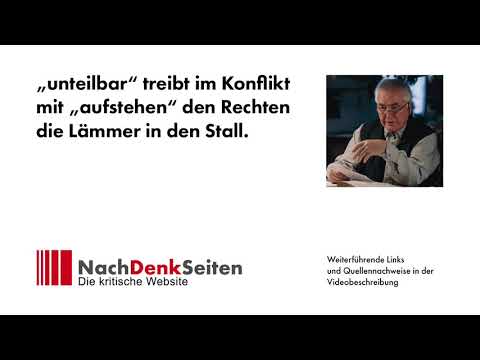 “unteilbar” treibt im Konflikt mit “aufstehen” den Rechten die Lämmer in den Stall | Albrecht Müller
