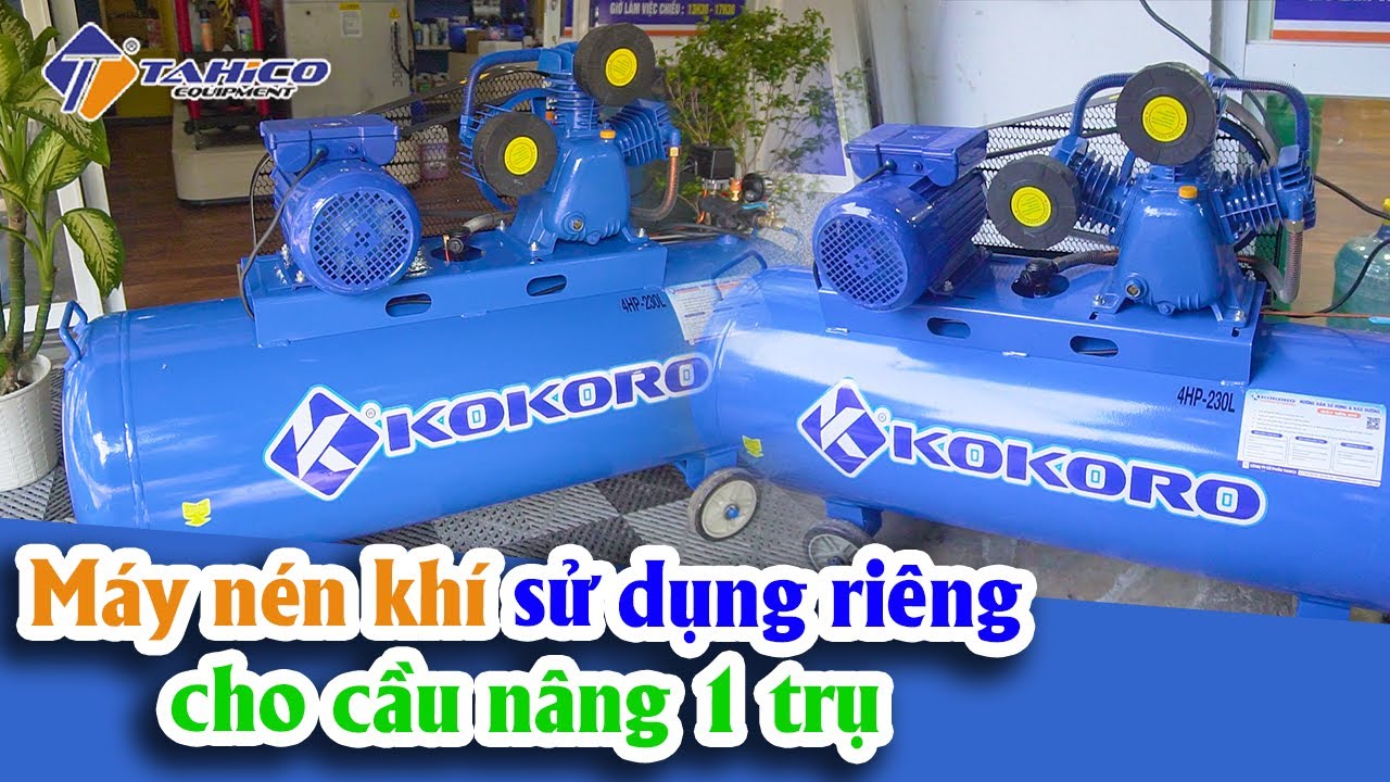 Máy nén khí 2 cấp 4HP Kokoro sử dụng cho tiệm rửa xe ô tô 20