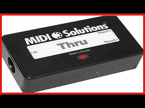 MIDI Solutions MultiVoltage Thru 1-in 2-out MIDI Through Box
