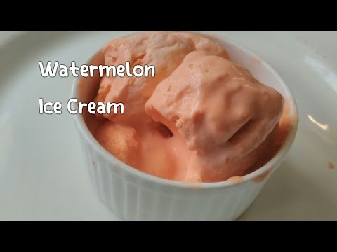 Watermelon Ice cream at Home / Quick and Easy Ice Cream Recipe / Adiba Foodz India