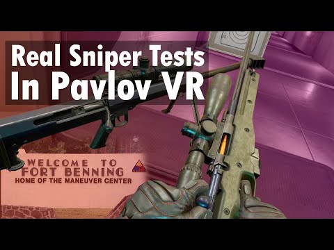 Using Pavlov VR to Pass US Army Sniper School