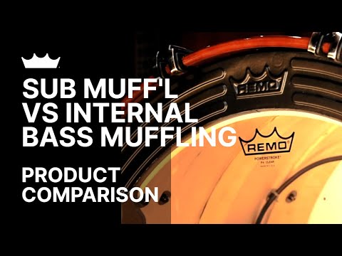 Sub Muff'l Bass Drum System vs Internal Bass Drum Muffling | Remo
