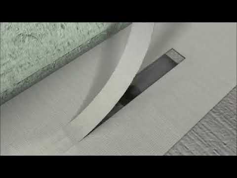 Установка дренажного канала Berges Wasserhaus SIMPEL