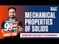 Mechanical Properties Of Solids Mission 99 2 0 Day 26 Xylem JEEnius