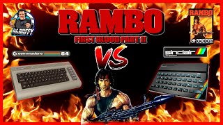 Sinclair Spectrum VS Commodore 64 RAMBO Comparison