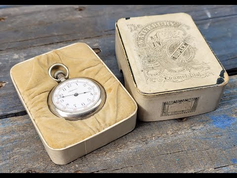 MUST SEE Original late 1800's - WATERBURY ADDISON - Pocket watch in ORIGINAL BOX