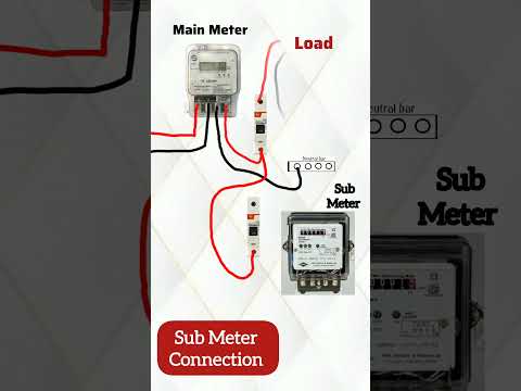 How to do Sub-Meter Wiring | Submeter connection  #shorts #submeterwiring #submeterconnection