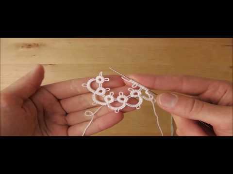 Needle Tatting - Fold Join (Tutorial) by RustiKate