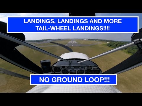 Landings, Landings and More Tail Wheel Landing in the Aviat Husky!